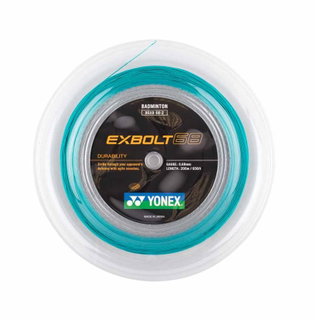Yonex badminton string Exbolt 68 (durability) turquoise blue 200m reel